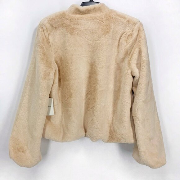 Tularosa Inori Faux Fur Jacket in Sand Stone Size M - Picture 3 of 8